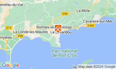 Map Le Lavandou House 123468