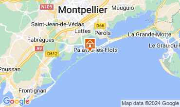 Map Palavas-les-Flots Apartment 127636