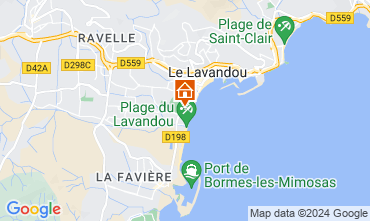 Map Le Lavandou One-room apartment 8589