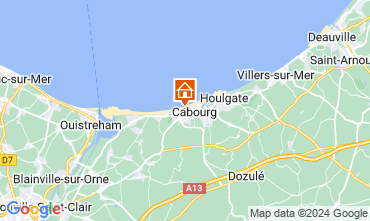 Map Cabourg Apartment 62963