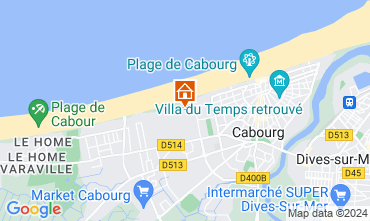 Map Cabourg Apartment 62963