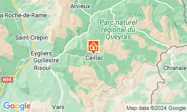 Map Ceillac en Queyras One-room apartment 561