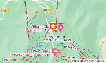 Map Les 2 Alpes Apartment 87167