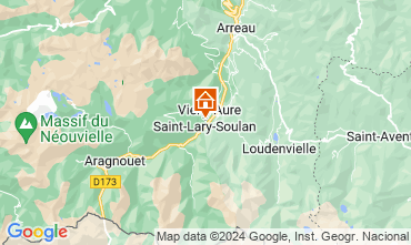 Map Saint Lary Soulan One-room apartment 80914