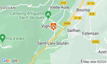 Map Saint Lary Soulan One-room apartment 80914