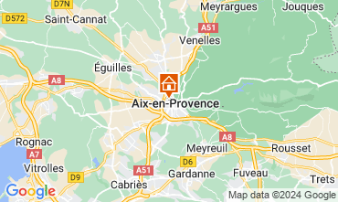 Map Aix en Provence Apartment 125790