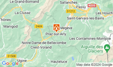 Map Praz sur Arly One-room apartment 92363