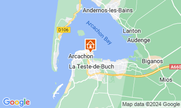 Map Arcachon Apartment 124352