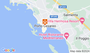 Map Porto Cesareo Apartment 113611