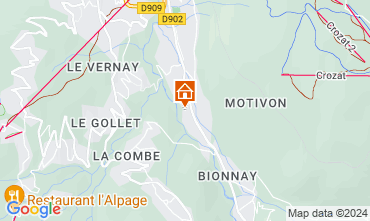 Map Saint Gervais Mont-Blanc Apartment 58539