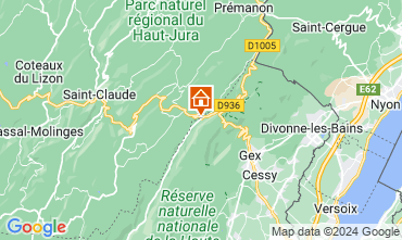 Map Monts Jura Apartment 59712