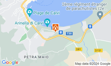 Map Calvi One-room apartment 120997