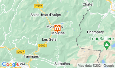 Map Morzine Apartment 66830