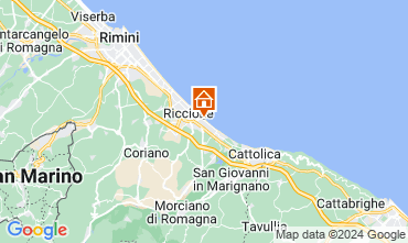 Map Riccione Apartment 124769