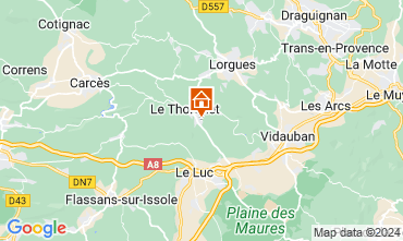 Map Le Thoronet Villa 125063