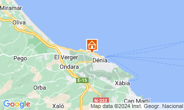 Map Denia Apartment 120554