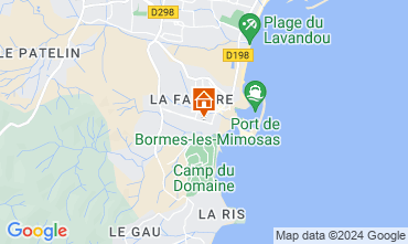 Map Bormes Les Mimosas Apartment 94925