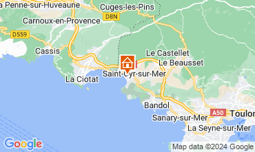 Map Saint Cyr sur Mer Apartment 54147