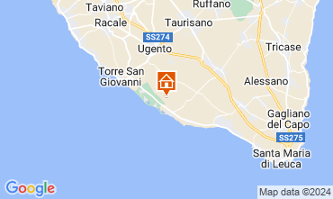 Map Ugento - Torre San Giovanni Villa 128898