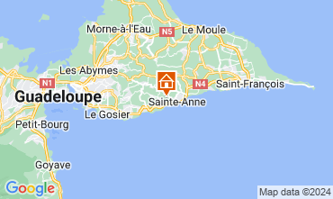 Map Sainte Anne (Guadeloupe) House 8025