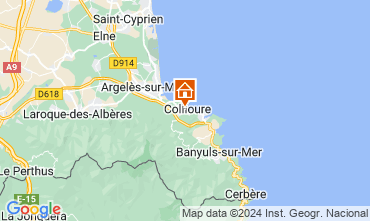 Map Collioure Apartment 118459
