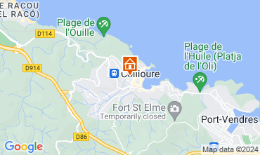 Map Collioure Apartment 118459