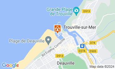 Map Deauville One-room apartment 18891