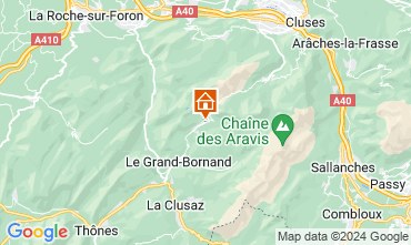 Map Le Grand Bornand Apartment 126359