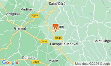 Map Rocamadour Vacation rental 79870