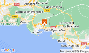 Map La Ciotat Vacation rental 99880