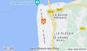 Map Saint Brevin les Pins Apartment 128372