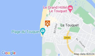 Map Le Touquet One-room apartment 120176