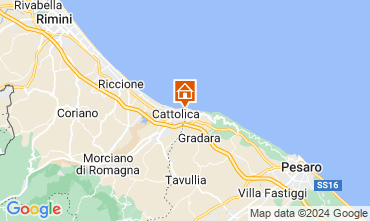 Map Cattolica Apartment 82196