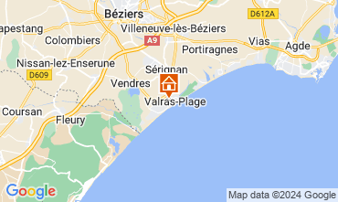 Map Valras-Plage House 100786