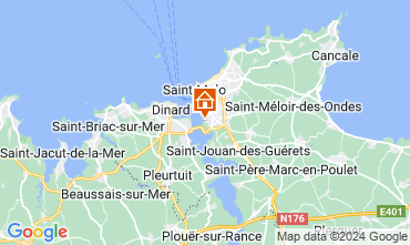 Map Saint Malo One-room apartment 123677