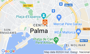 Map Palma de Mallorca Apartment 128071