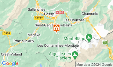 Map Saint Gervais Mont-Blanc Chalet 119487