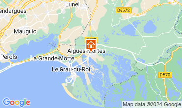 Map Aigues Mortes Apartment 125722