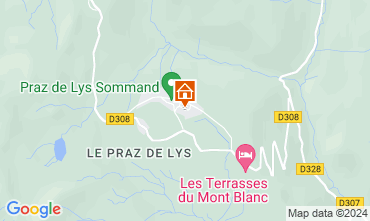 Map Praz de Lys Sommand Chalet 27201