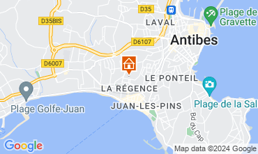 Map Juan les Pins Apartment 123154