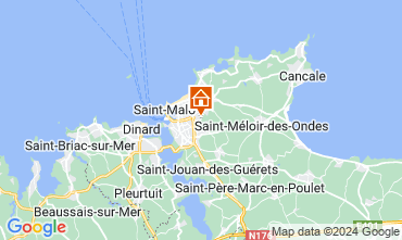 Map Saint Malo Vacation rental 125532