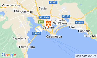 Map Cagliari One-room apartment 128785