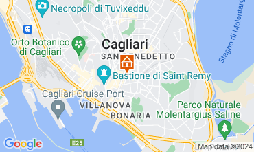 Map Cagliari One-room apartment 128785