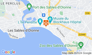 Map Les  Sables d'Olonne Apartment 59909