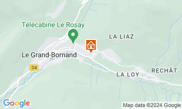 Map Le Grand Bornand Apartment 112885