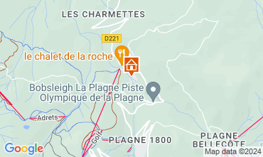 Map La Plagne Chalet 2163