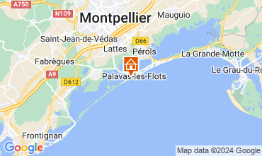 Map Montpellier One-room apartment 127468
