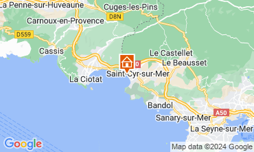 Map Saint Cyr sur Mer Apartment 119367