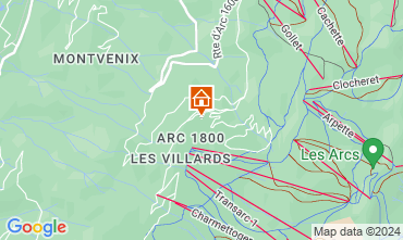 Map Les Arcs One-room apartment 26873