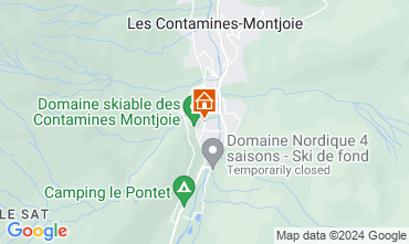 Map Les Contamines Montjoie Apartment 117203